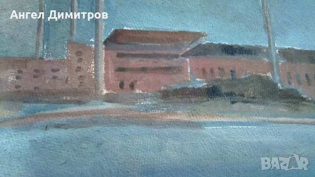Георги Божилов Слона 1961 г маслена картина , снимка 5 - Картини - 41551078