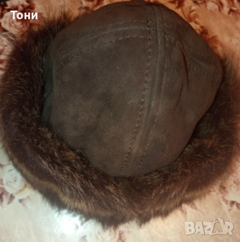 Нова Дамска Зимна Шапка от Естествен Косъм Норка , снимка 13 - Шапки - 52842653
