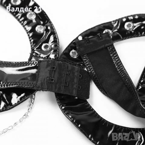 Еротичен латексов сутиен в стил BDSM, снимка 5 - Бельо - 34086530