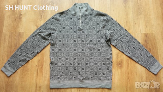 WE NORWEGIANS Zip-Up 100% Merino Wool размер L блуза 100% Мерино вълна - 284