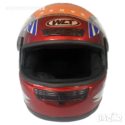 КАСКА ЗА МОТОР,СКУТЕР 57см.- 58см., Червен/Син - 72983, снимка 3 - Аксесоари и консумативи - 49494258