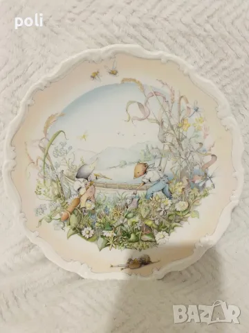 порцеланова чиния за стена , снимка 2 - Декорация за дома - 47813532