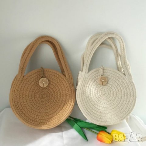 Малка плетена чанта Circle, снимка 1