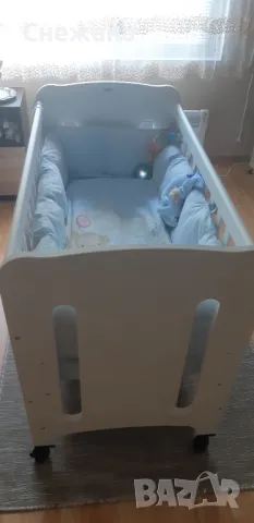 Детска кошара на 3 нива с колелца, снимка 3 - Бебешки легла и матраци - 47690876