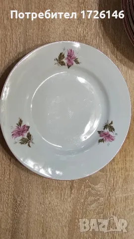 Порцеланови чинии Горски слез на Разград , снимка 7 - Чинии - 48991232