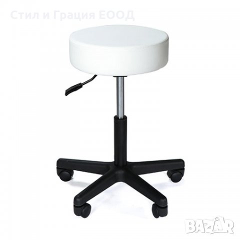 Козметичен/фризьорски стол - табуретка MS02S - черна 48/62 см, снимка 2 - Друго оборудване - 36021343