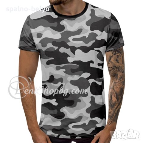 3д мъжка камуфлажна тениска