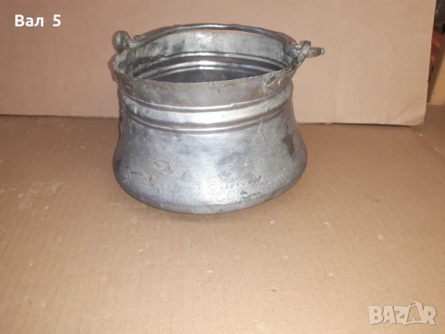 Старо малко калайдисано котле , менче , менец , котел