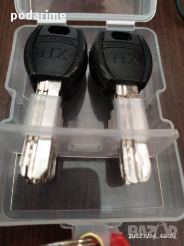 Патрон за китайска входна врата - 30/40 мм, тесен цилиндър, 5 ключа, снимка 3 - Входни врати - 35668170