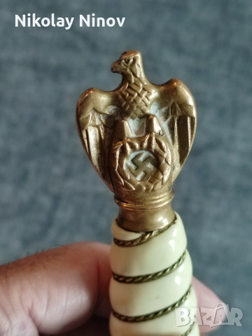 Немски офицерски кинжал  Kriegsmarine от WW2, снимка 6 - Антикварни и старинни предмети - 52433061