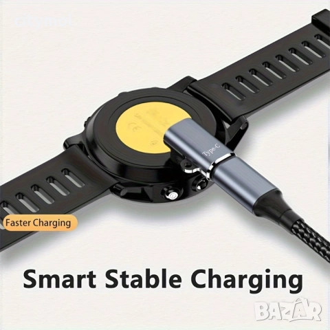 Преходник от Type C за Garmin Fenix 8, 7, 6, 5, Vivoactive 3, 4, 4, Venu 2, 2S, Forerunner  и др., снимка 3 - Смарт гривни - 53194114