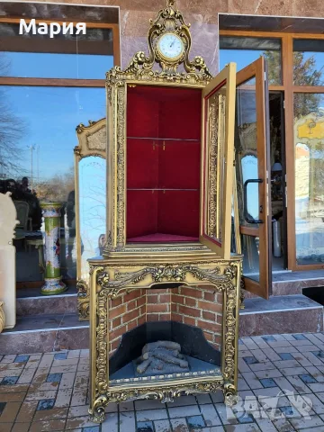 Италианска витрина/камина , снимка 5 - Секции и витрини - 55735478