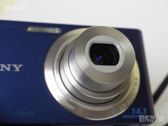 Sony Cyber-shot DSC-W610  цифров фотоапарат, син, с SD карта и зарядно, снимка 2 - Фотоапарати - 52328998