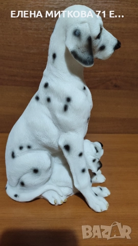 Изразителна статуетка на Мама Далматинка с двете си рожби, снимка 5 - Статуетки - 52458950