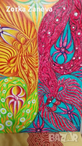 Картина,авторска 70см,50 см, снимка 2 - Картини - 53658887