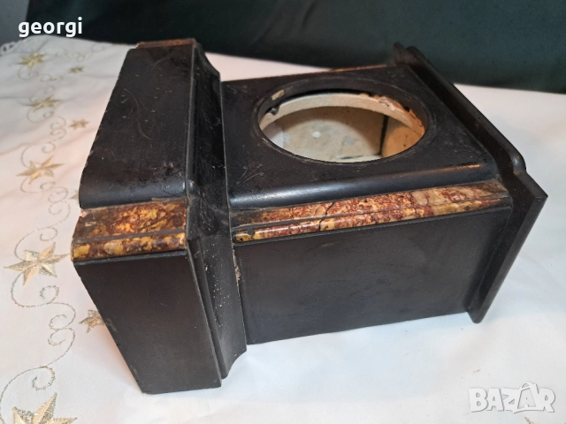 корпус от черен мрамор за каминен часовник , снимка 3 - Антикварни и старинни предмети - 52017047