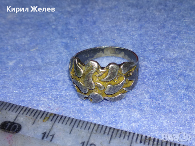 КРАСИВО ОРНАМЕНТИРАН СРЕБЪРЕН ПРЪСТЕН ОКСИДИРАНО СРЕБРО ВИСОКА ПРОБА РЪЧНА СТАРА ИЗРАБОТКА 43796, снимка 11 - Антикварни и старинни предмети - 44664253