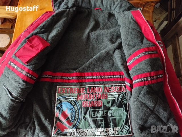 Мъжко топло Полярно Зимно Яке парка качулка XLand непромокаемо планински спасители Хл, снимка 6 - Якета - 52571910