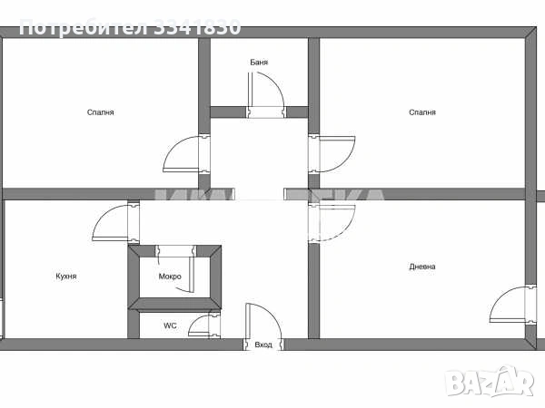 3 стаен апартамент в жк. Света Троица, снимка 4 - Апартаменти - 53145482