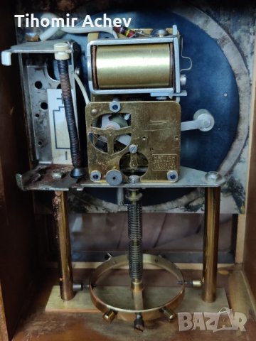 Уникален немски механичен настолен часовник HETTICH, снимка 5 - Антикварни и старинни предмети - 34835003