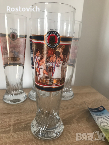 Чаши за бира FC Bayern, Paulaner , Munchen, Германия., снимка 3 - Чаши - 44552123