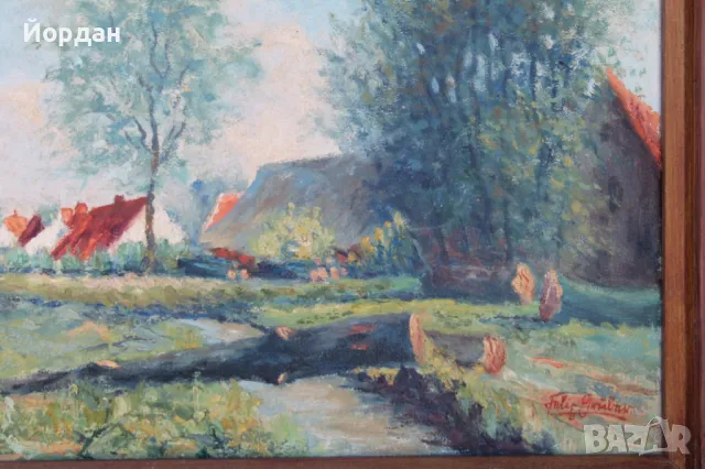 Стара Европейска картина, снимка 8 - Картини - 50099452