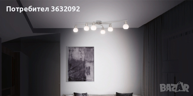 LED плафон (Полилей) Livarno Home с 6 крушки - Германия, снимка 2 - Лампи за таван - 44732988