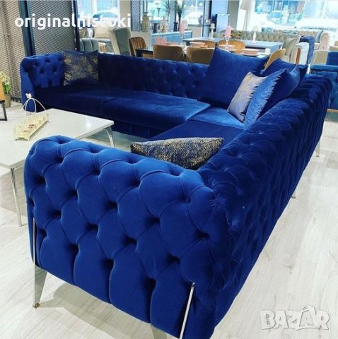 Турска мебел ВСИЧКИ цветове Диван син размер 2.80/ 3,0 метра, снимка 2 - Дивани и мека мебел - 34431314