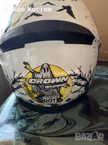 Цяла каска Crown, снимка 6 - Спортна екипировка - 50472730