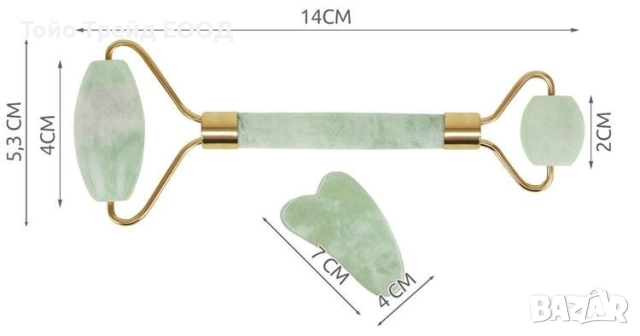 Нефритен масажор за лице, снимка 6 - Масажори - 52671304