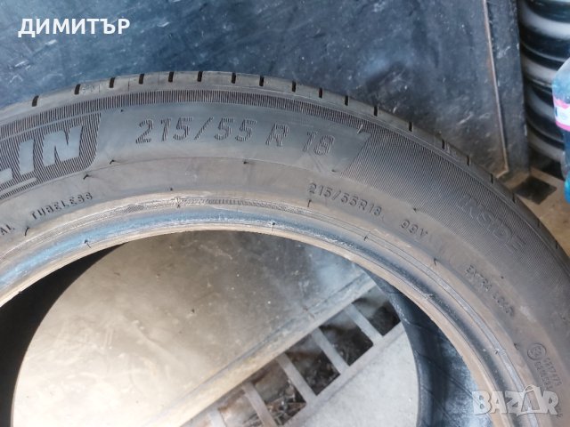 4бр.летни MICHELIN 215/55/18 99V DOT 0920, снимка 5 - Гуми и джанти - 41801699