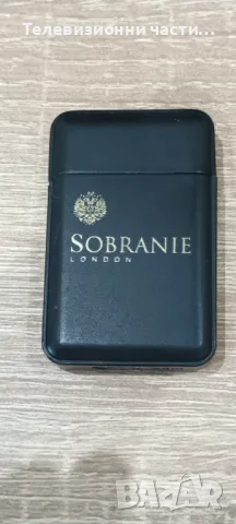 Метална противовятърна запалка Sobranie London Собрание Лондон чисто нова, снимка 1