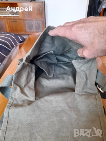 Стара торба от противогаз, снимка 6 - Антикварни и старинни предмети - 52323494