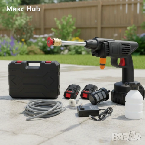 Акумулаторна водоструйка с 2 батерии 48V 8ah 30 bar, снимка 4 - Други инструменти - 53483860