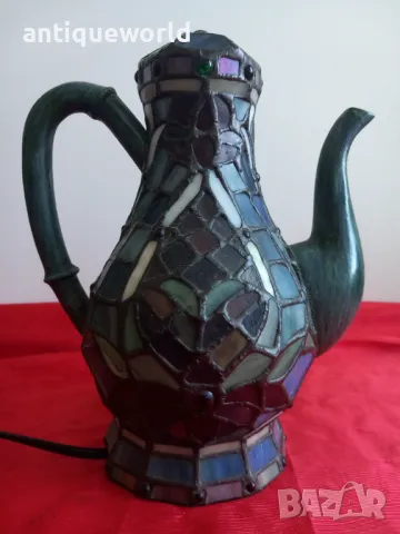 Рядка Лампа ТИФАНИ , серия Чайник, снимка 2 - Антикварни и старинни предмети - 47544026