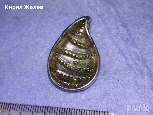 ПРЕКРАСЕН БУТИКОВ ФЕШЪН АРТ МЕДАЛЬОН РОДИРАНО СРЕБРО 925 с ЧЕРЕН ЕМАЙЛ и ИСКРЯЩИ ЦИРКОНИ 39989, снимка 13 - Колиета, медальони, синджири - 42656088