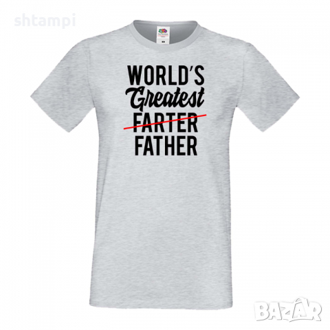 Мъжка тениска Worlds Greatest Farter Дядо,Празник,Татко,Изненада,Повод,Рожден ден, Имен Ден,, снимка 5 - Тениски - 36505079