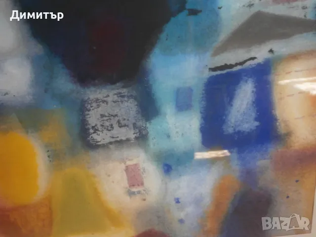 Акварел Димитър Петров 92х72см., снимка 4 - Картини - 48909357