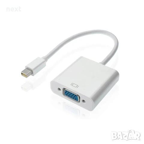Преходник, адаптер, преобразувател mini DisplayPort (mini DP) към HDMI DVI VGA + Гаранция, снимка 4 - Кабели и адаптери - 50847513