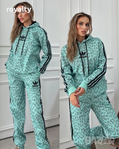 Adidas Зелен Дамски Комплект 
