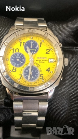 Seiko  Chronograph Quartz Men's Watch Yellow