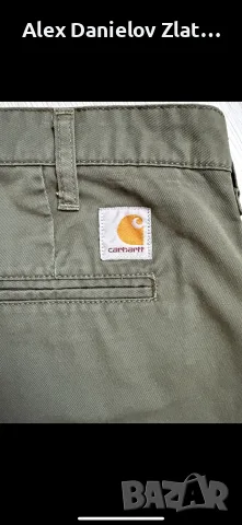 Къси панталони Carhartt WIP Presenter Bermuda (Размер W29 / Маслинено зелено), снимка 5 - Къси панталони и бермуди - 55860621