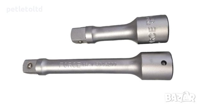 Удължители за гедоре 3/4" 200 мм - 1 бр и 125 мм - 1 бр FORCE, снимка 2 - Железария - 44308150
