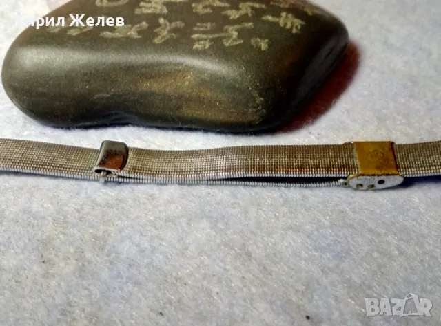 СТАРА НИКЕЛИРАНА БРОНЗОВА РЕТРО ВЕРИЖКА за РЪЧЕН ЧАСОВНИК СТИЛНА ОРНАМЕНТИКА МАРКИРОВКА 49853, снимка 6 - Антикварни и старинни предмети - 48694301