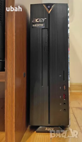Компактен компютър Acer XC-885 - i5-8500, 2x4GB, 256GB Samsung SSD, Intel WiFi / Bluetooth, DVD-RW, снимка 2 - За дома - 55809541