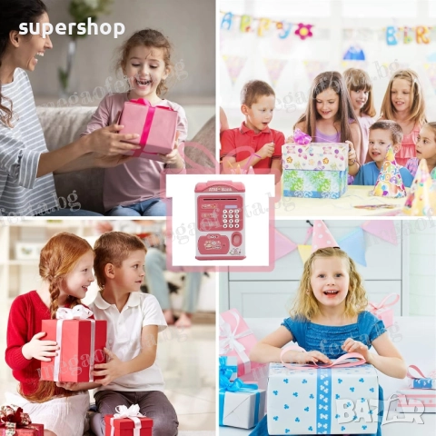 Детска Касичка Сейф за Монети и Банкноти с Парола и Пръстов Отпечатък, снимка 14 - Други - 52566358