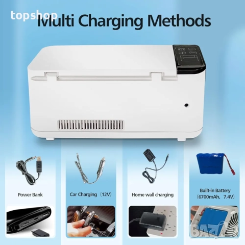 Чисто нов TORRONBE мини хладилник за лекарства, охлаждане на инсулин, 2-8°C, дълго време на работа.., снимка 4 - Хладилници - 52214387