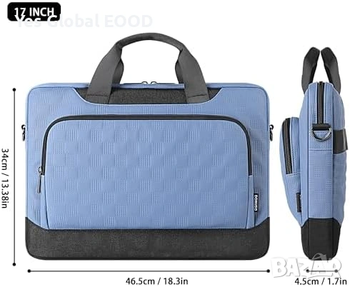 DOMISO защитна чанта за лаптоп 17–17.3 инча с презрамка, снимка 3 - Лаптоп аксесоари - 53071893