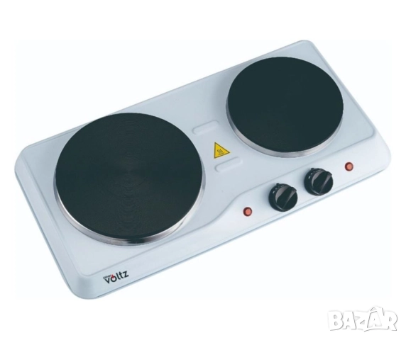 Двоен котлон Voltz OV51445ND, 2500W, Чугунени плочи Ø155мм. и 185мм., снимка 3 - Друга електроника - 52137996