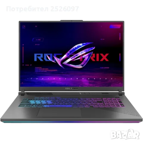 ASUS ROG Strix G18/240Hz WQXGA/Ryzen 9 9955HX 64MB/RTX 5070/1TB/RGB, снимка 2 - Лаптопи за игри - 55898314